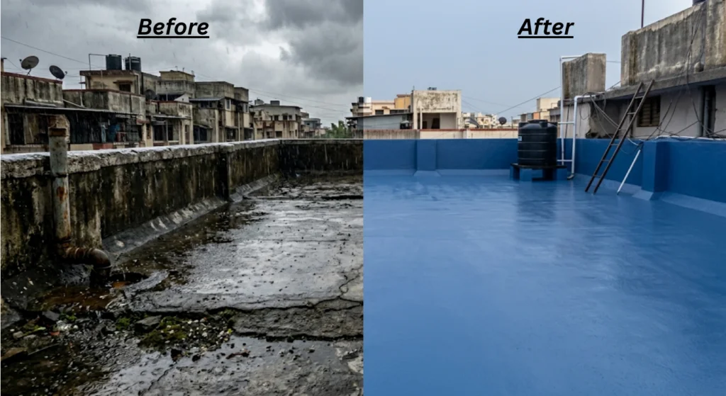before after waterproofing